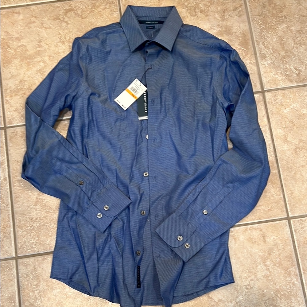 Men's Blue Dress Shirt